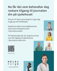 Endringer i kjernejournal (nynorsk), plakat A3