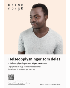 Helseopplysninger som deles, plakat A3