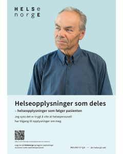 Helseopplysninger som deles, plakat A3