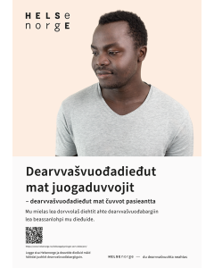 Helseopplysninger som deles (nordsamisk), plakat A3