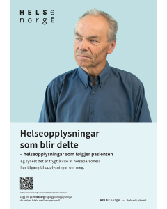 Helseopplysninger som deles (nynorsk), plakat A3