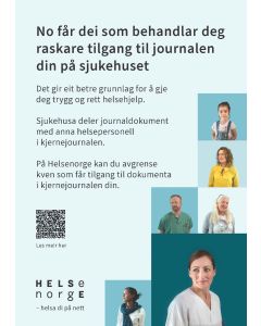 Endringer i kjernejournal (nynorsk), plakat A4