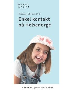 Helsestasjon for barn 0-6 år (nynorsk), brosjyre