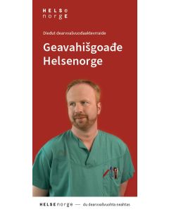 Kom i gang med Helsenorge (nordsamisk), brosjyre
