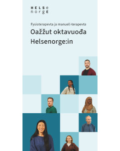 Fysioterapeut og manuellterapeut (nordsamisk), brosjyre