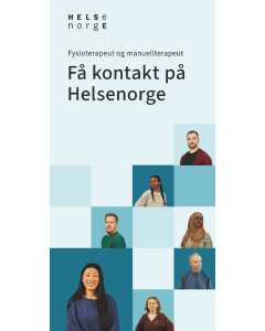Fysioterapeut og manuellterapeut (nynorsk), brosjyre