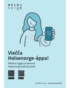 Helsenorge-appen (nordsamisk), plakat A3