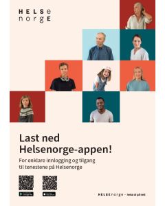 Helsenorge-appen (nynorsk), plakat A3