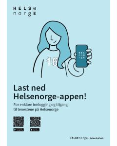Helsenorge-appen (nynorsk), plakat A3