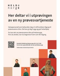 Pasientens prøvesvar, plakat 70x100