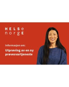 Pasientens prøvesvar, visittkort
