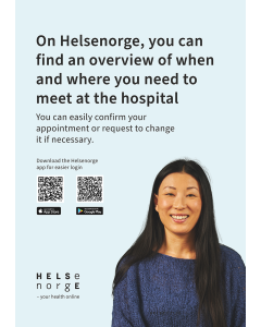 Mine timeavtaler (engelsk), plakat A3