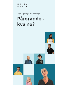 Pårørende - hva nå? (nynorsk) Brosjyre