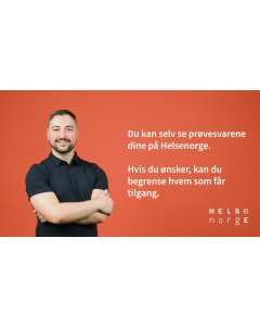 Skjerminformasjon, Pasientens prøvesvar