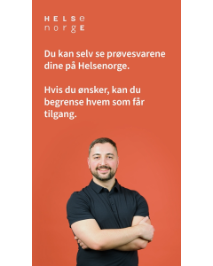 Skjerminformasjon, Pasientens prøvesvar