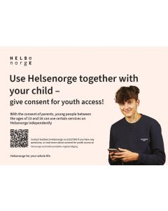 Tjenester for ungdom (engelsk), flyer A5