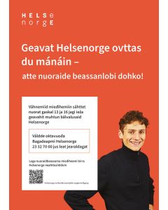 Tjenester for ungdom (nordsamisk), plakat 50x70