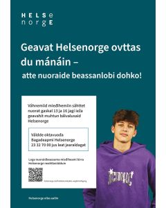 Tjenester for ungdom (nordsamisk), plakat 70x100