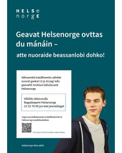 Tjenester for ungdom (nordsamisk), plakat A3