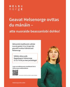 Tjenester for ungdom (nordsamisk), plakat A3