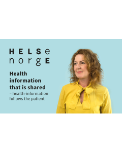 Helseopplysninger som deles (engelsk), visittkort