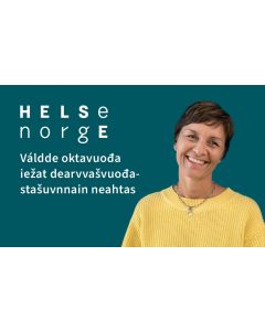 Kontakt din helsestasjon på nett (nordsamisk), visittkort