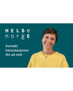 Kontakt din helsestasjon på nett (nynorsk), visittkort