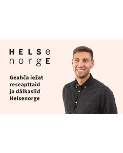 Se dine resepter og medisiner (nordsamisk), visittkort